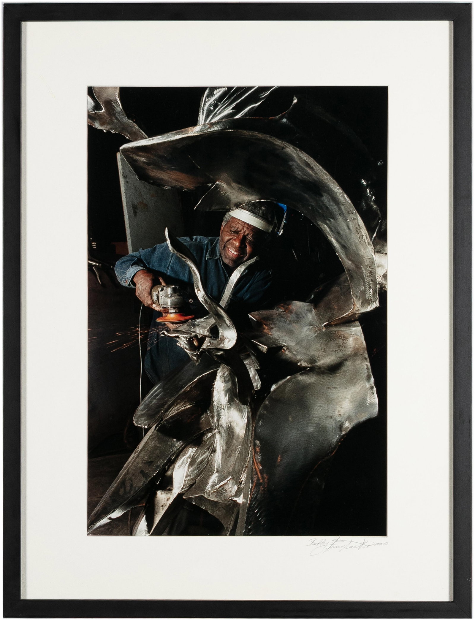 Robert (Bobby) A. Sengstacke, 1943-2017, untitled, Portrait of Richard Hunt - 2