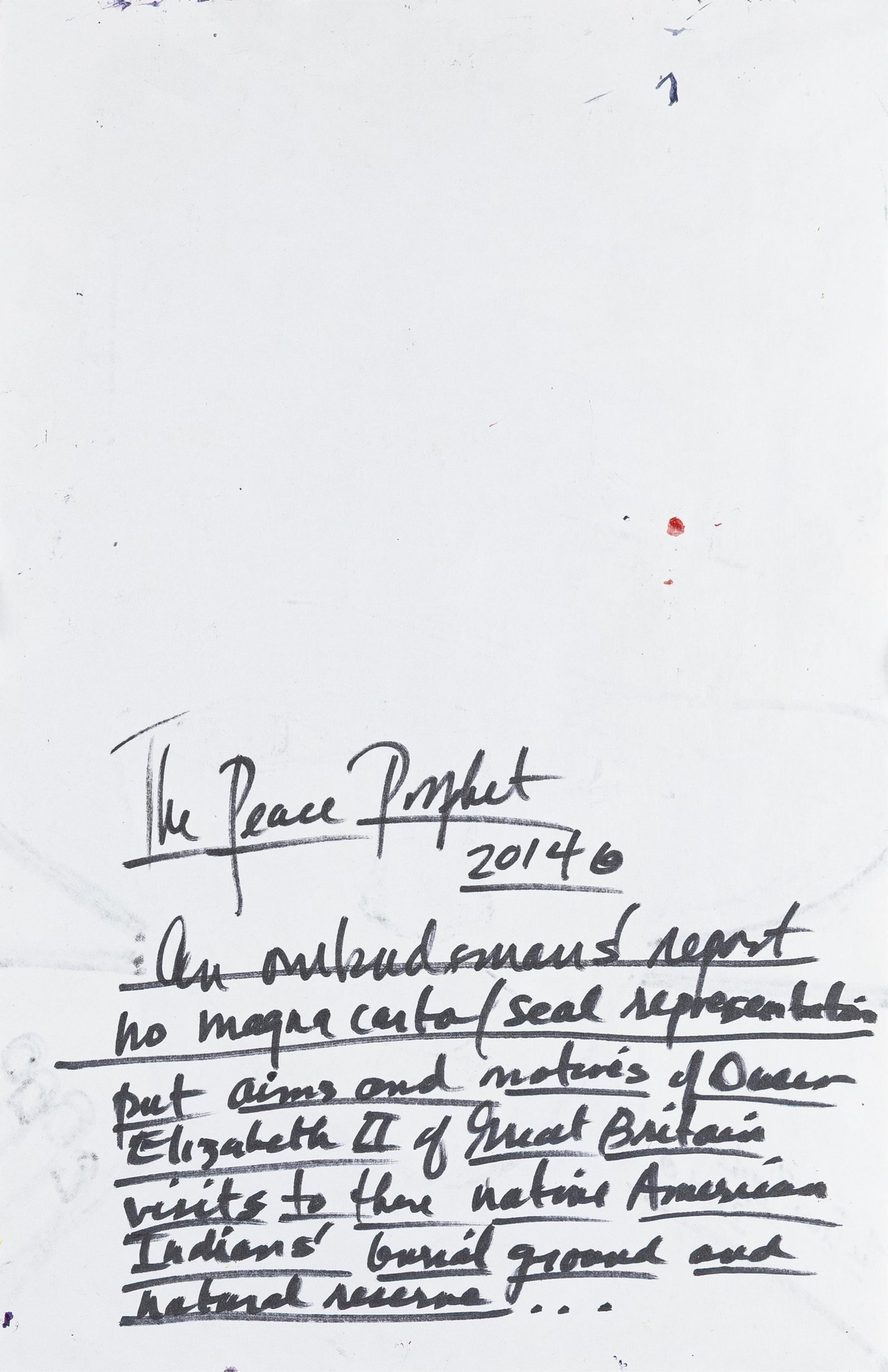 The Peace Prophet , contemporary, lot of two works; untitled - 4