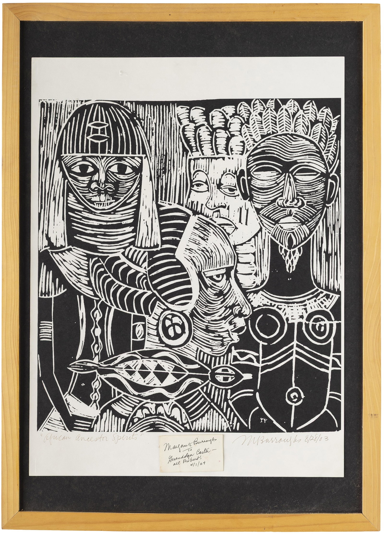 Margaret Burroughs, 1915-2010, African Ancestor Spirits - 2