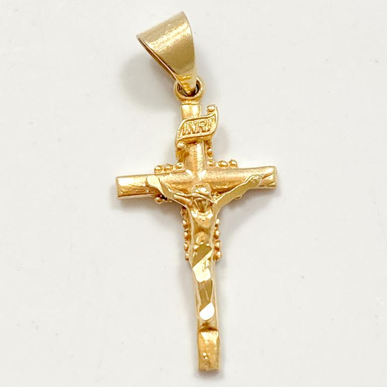 14k Yellow Gold Crucifix Pendant (1 of 3)