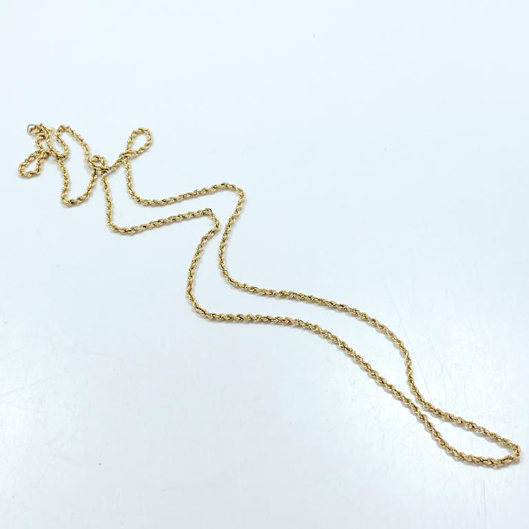 26" Rope Link 14k Yellow Gold Chain (1 of 3)