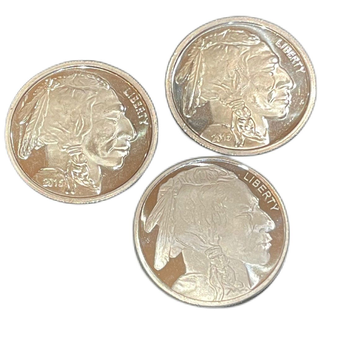 (Lot of 3) 1 ounce .999 Silver Art Rounds (1 of 2)