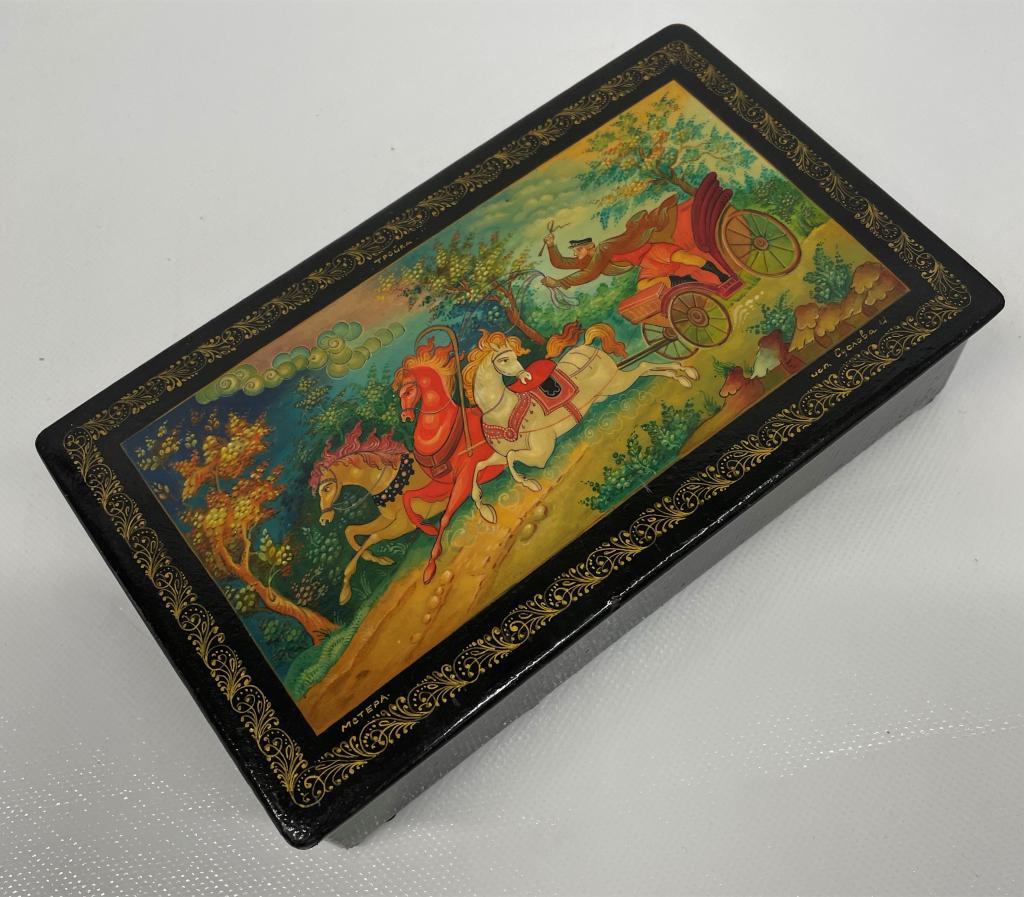 Hand Painted Russian Lacquer Box (1 of 6)