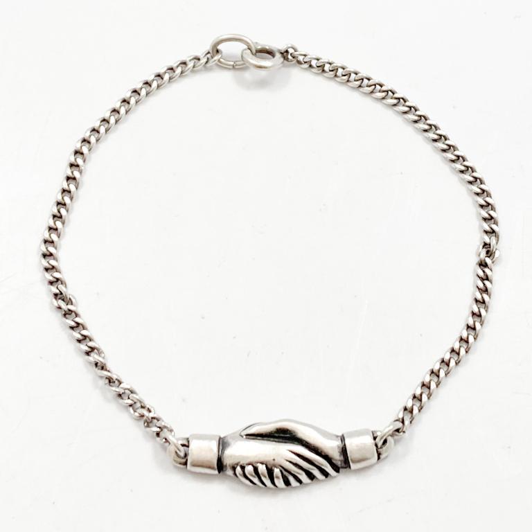 JAMES AVERY Sterling Silver Handshake Bracelet (1 of 3)