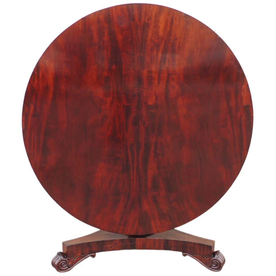 19th C English Regency Mahogany Breakfast Table (1 of 8)