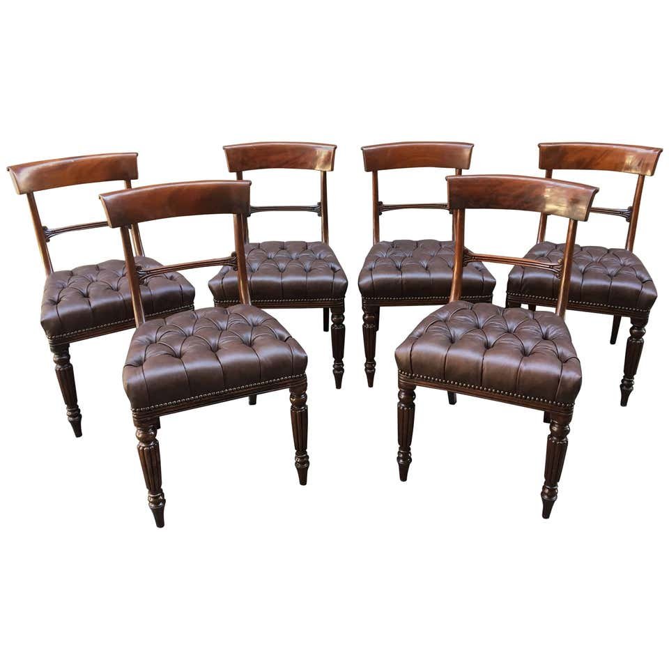 19th Century Set of Six American Mahogany Chairs (1 of 5)
