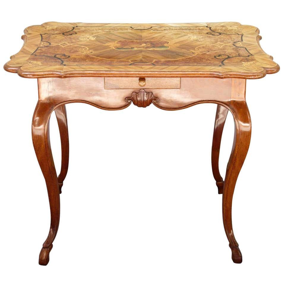 18th Century, French Provincial Marquetry Table (1 of 9)