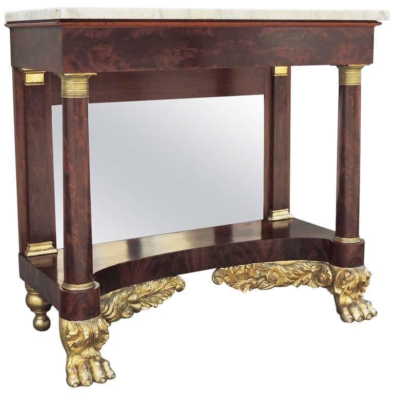 19th C New York Marble-Topped Pier Table (1 of 8)