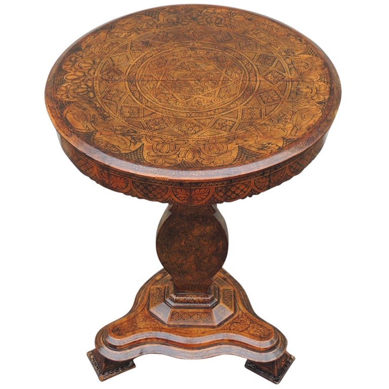 Early 19th C Spanish Walnut Tilt-Top Table (1 of 8)
