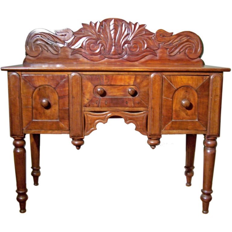 19th C Caribbean Mahogany Sideboard or Cupping Table (1 of 4)