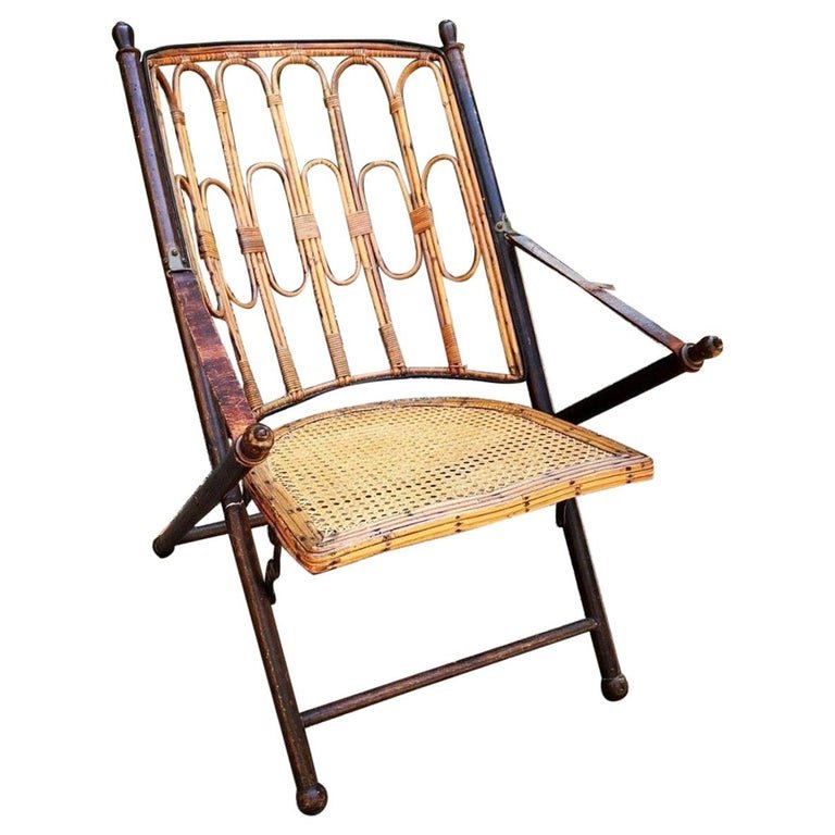 British Colonial Campaign Folding Chair, 19th Century (1 of 6)