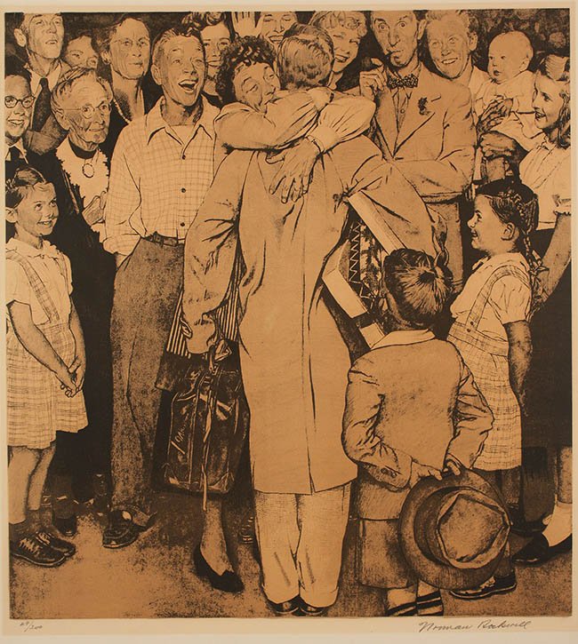 ROCKWELL, NORMAN "CHRISTMAS HOMECOMING" (1 of 5)