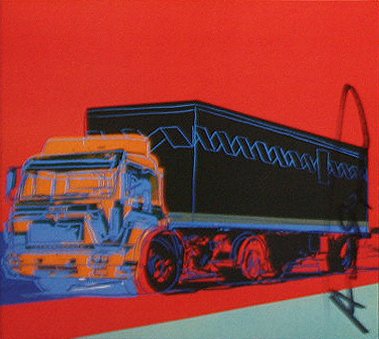 WARHOL, ANDY "TRUCKS INVITATION" HAND SIGNED (1 of 1)