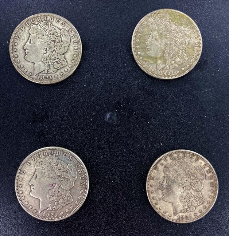 1921 Morgan Silver Dollars (4) (1 of 2)