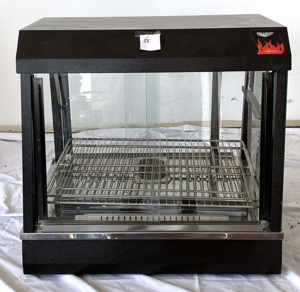 Vollrath 40735 Hot Dog Roaster: 26"15"23" A Vollrath hot dog roaster. Variable heat and humidity controls combined with a specially-designed heat baffle ensure even temperature distribution and control. This hot food display case / 