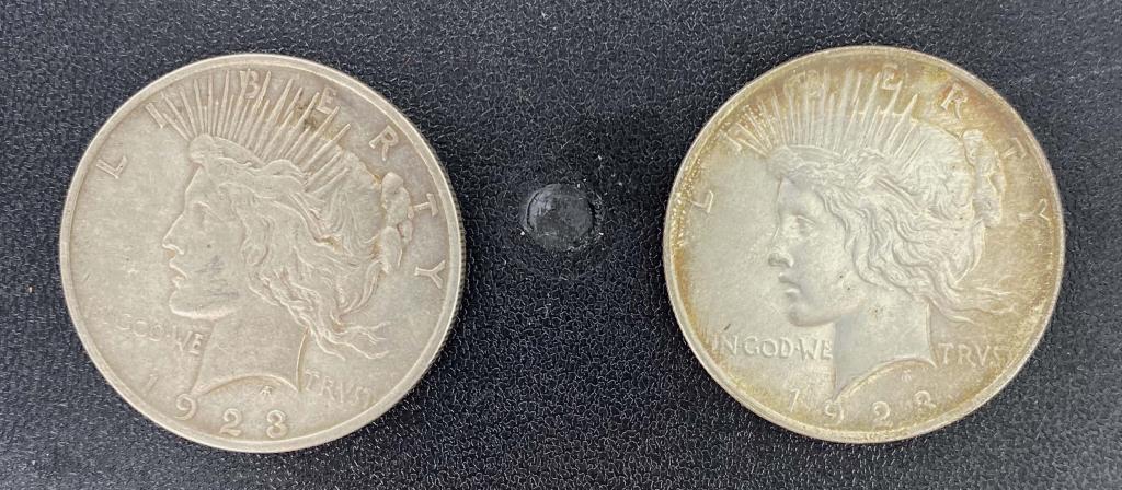 1923 Peace Silver dollars (2) (1 of 2)