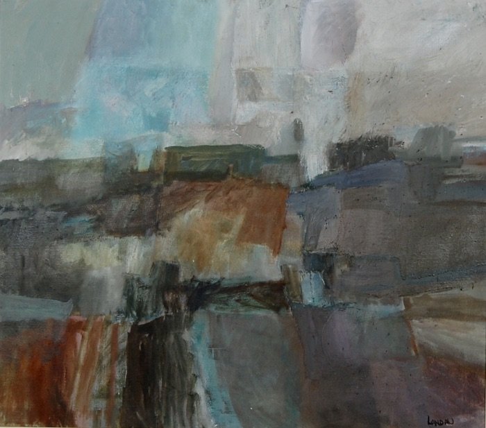 Bay Area Artist Beryl Landau Abstract Oil Painting (1 of 3)