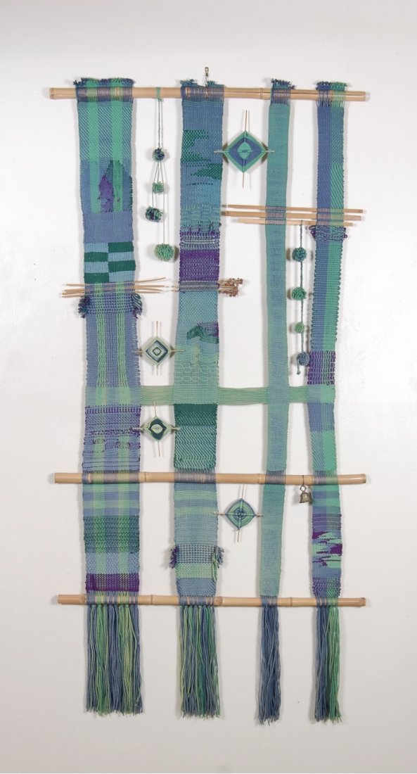 Bay Area Artist Irene Lagorio Wall Hanging Fiber Art (1 of 4)