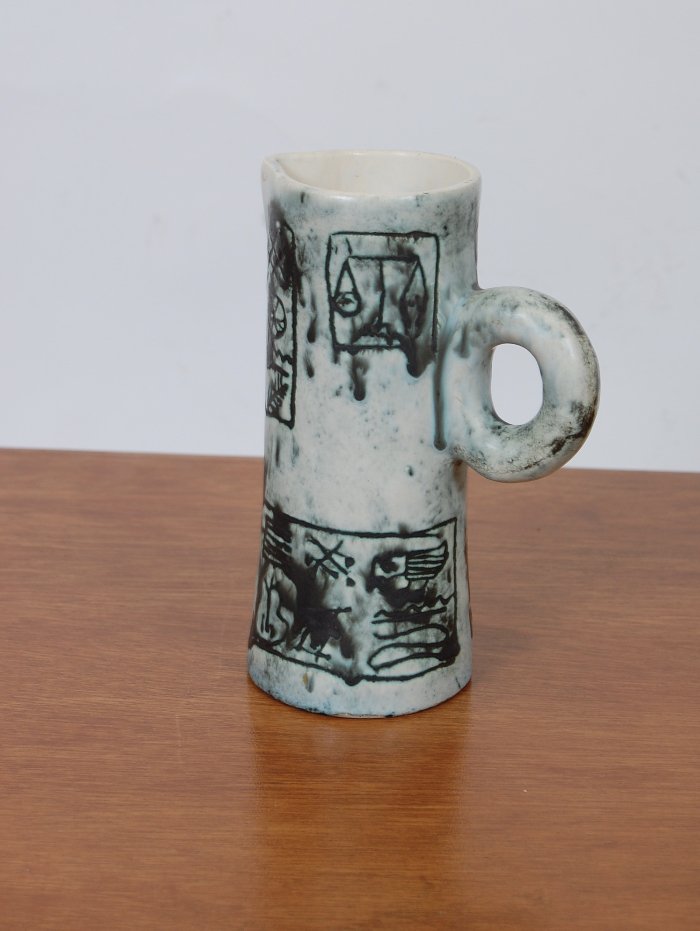 French Ceramic Artist Jacques Blin Ceramic Pitcher (1 of 3)