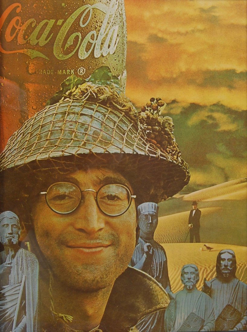 Original John Lennon Coca Cola Poster (1 of 2)