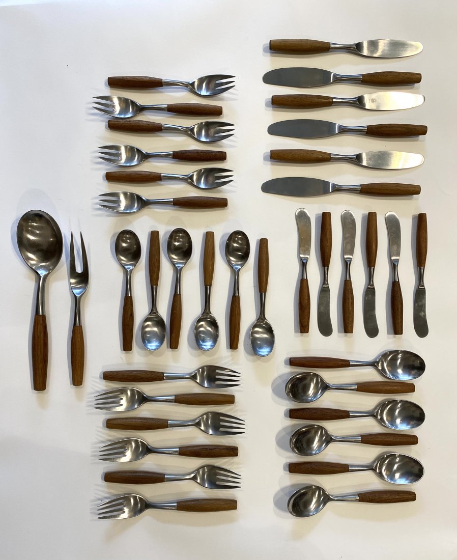 1950s Dansk Fjord Flatware 38 Pieces Jens Quistgaard (1 of 3)