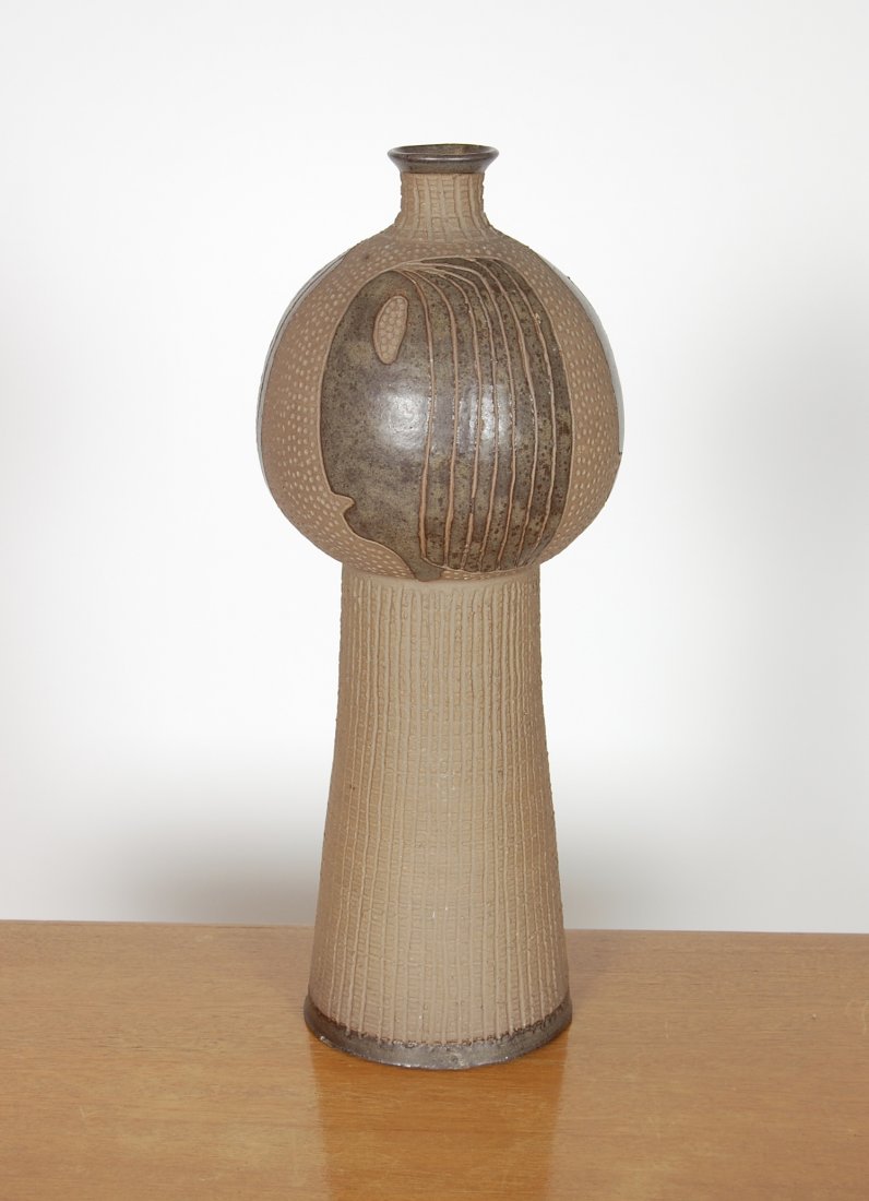 Tall Clyde Burt Ceramic Vessel (1922-1981) (1 of 5)