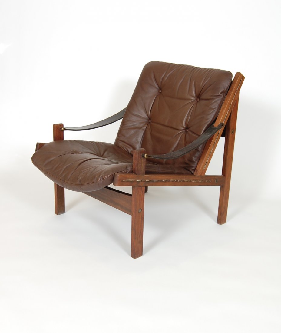 Torbjorn Afdal "Hunter's" Leather Lounge Chair (1 of 2)