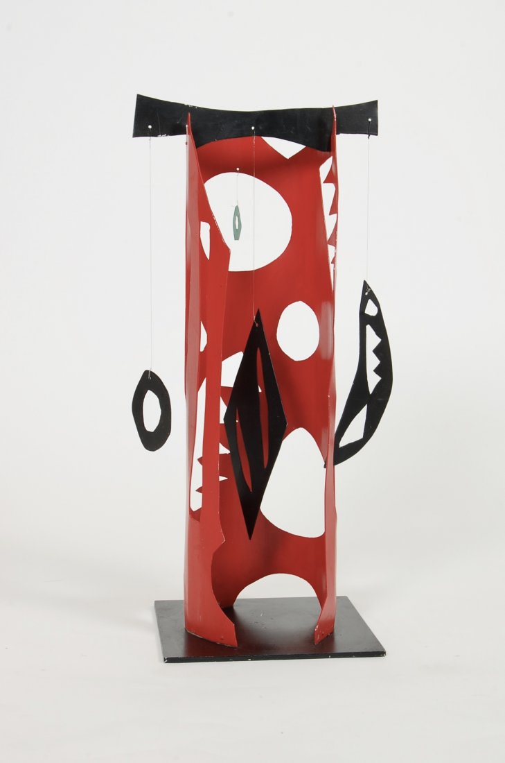 1980s Memphis Style Metal Abstract Sculpture (1 of 2)