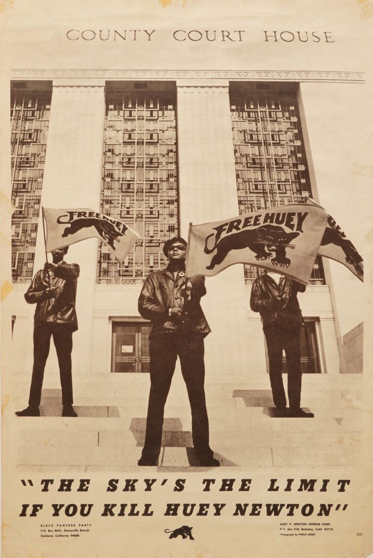 1960s Black Panthers "If You Kill Huey Newton" Poster (1 of 3)