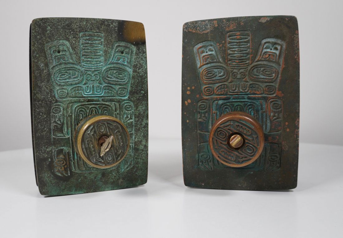 2 Double Sided Bronze Schlage Tribal Door Lock Sets (1 of 3)