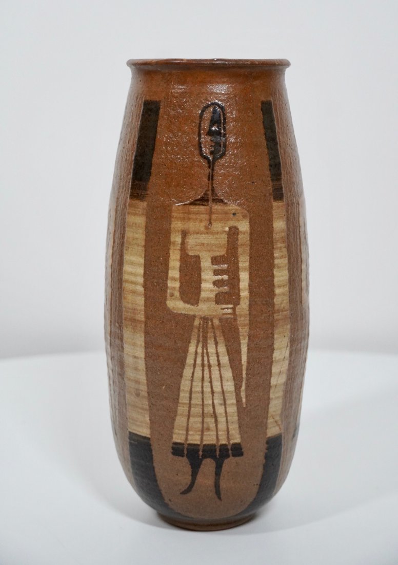 Early Ruth Rippon Figurative Studio Ceramic Vase (1 of 2)