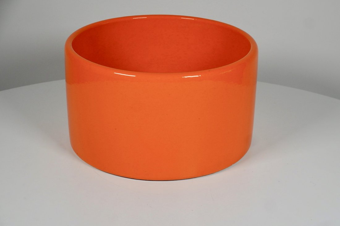 Orange Cylinder Planter by Architectural Pottery (1 of 3)