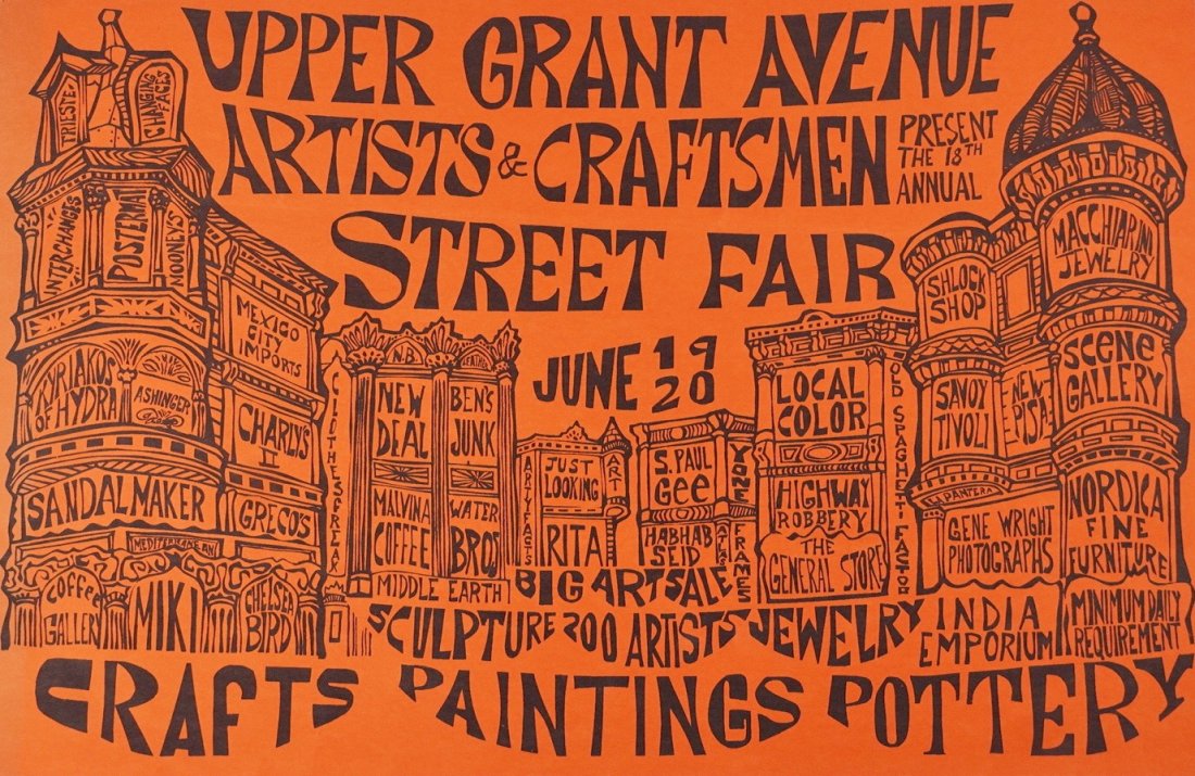 1960s S.F. Street Fair Poster Peter Macchiarini (1 of 4)