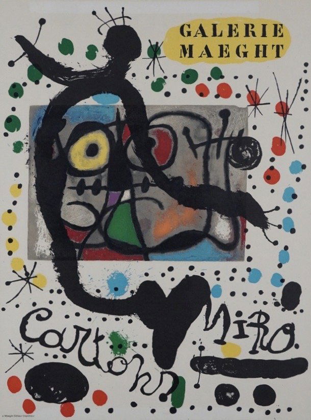 Vintage Joan Miro Galerie Maeght Poster (1 of 5)