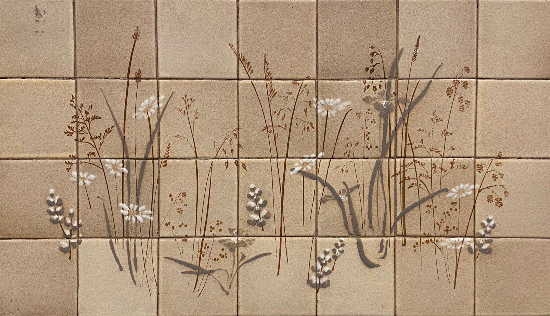 Tile Wall Hanging Attributed to Heath by Master Glazer Winnie Crittenden (1 of 4)