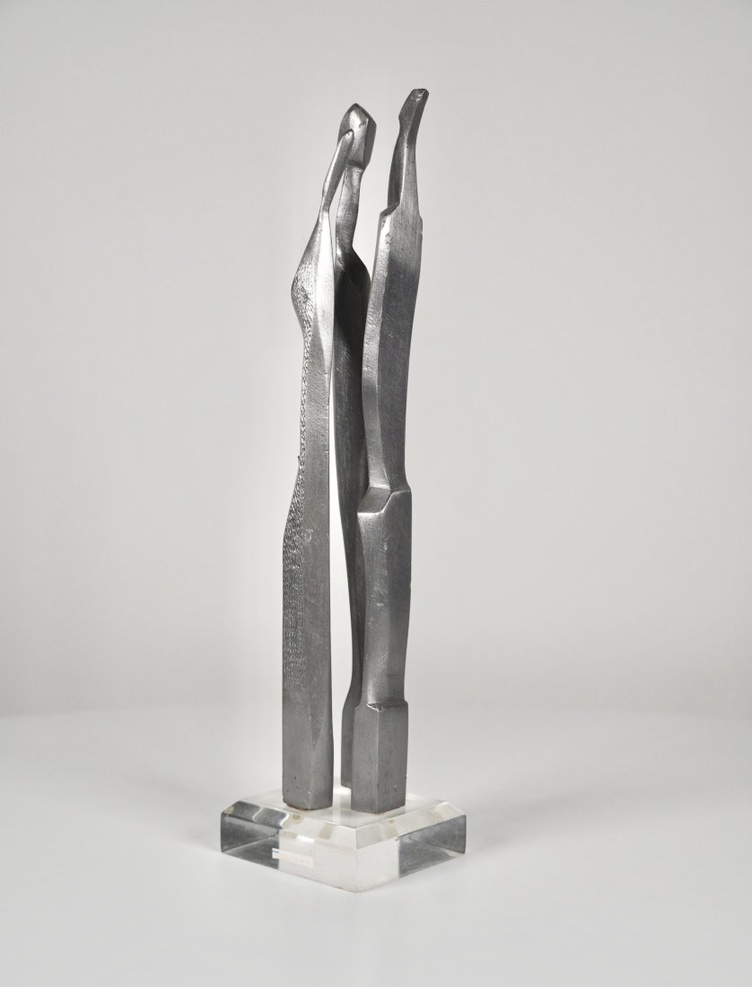 Bay Area Artist Miles Karpilow Aluminum Abstract Sculpture (1 of 3)