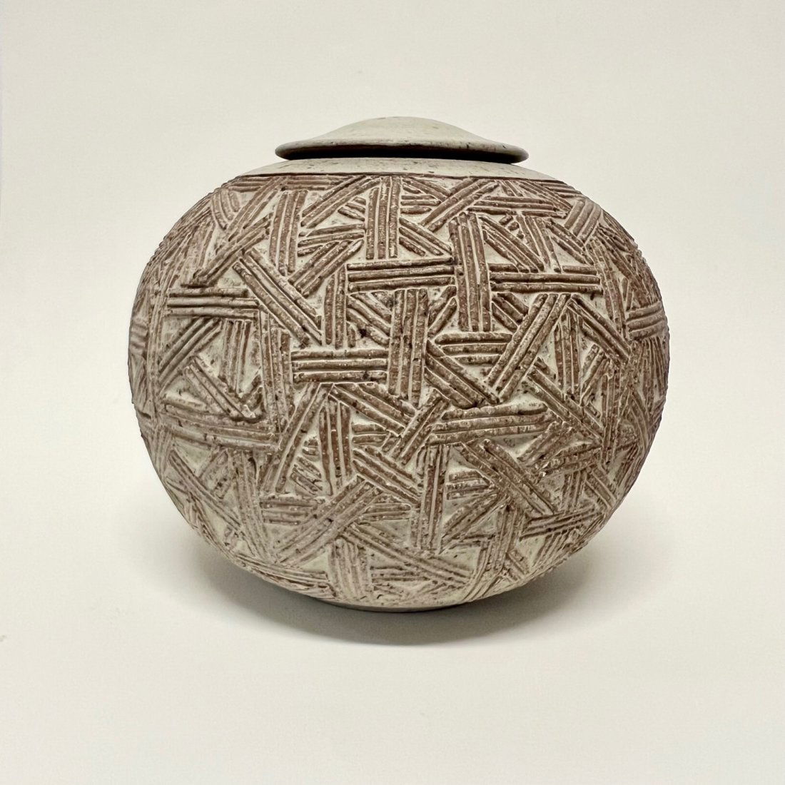 Richard Tuck Large Lidded Vessel, Circa 1970s (1 of 6)
