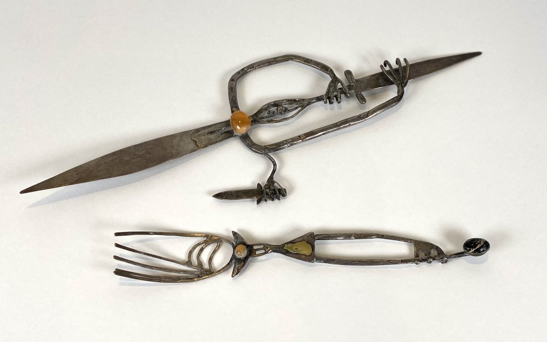 Pal Kepenyes Metal Surrealist Knife & Fork  Sculptures (1 of 8)