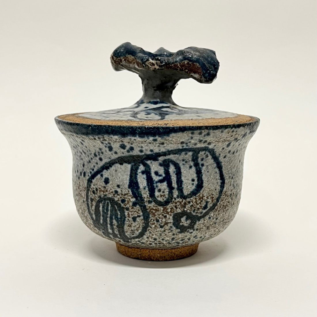 Early Raul Coronel Abstract Studio Lidded Pot Circa 1950s (1 of 7)