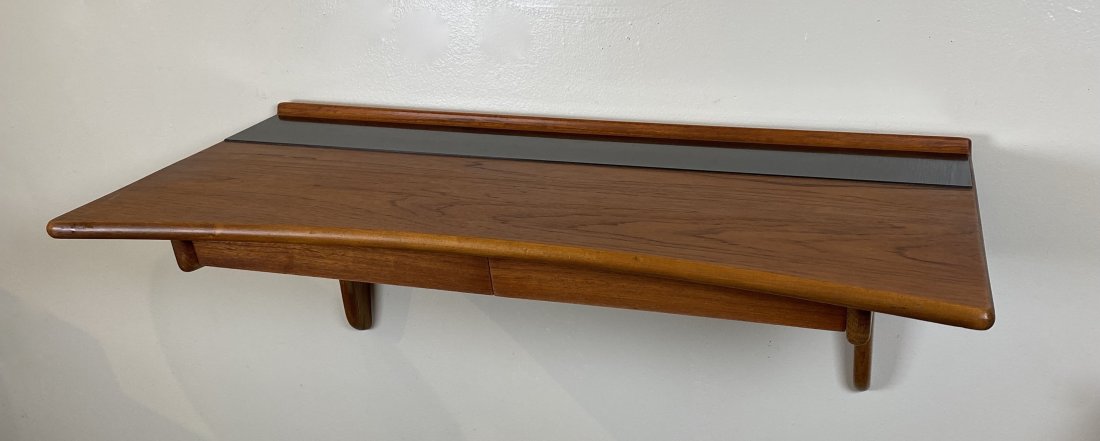 Danish Single Hanging Shelf w/ Drawers Wall Unit (1 of 3)