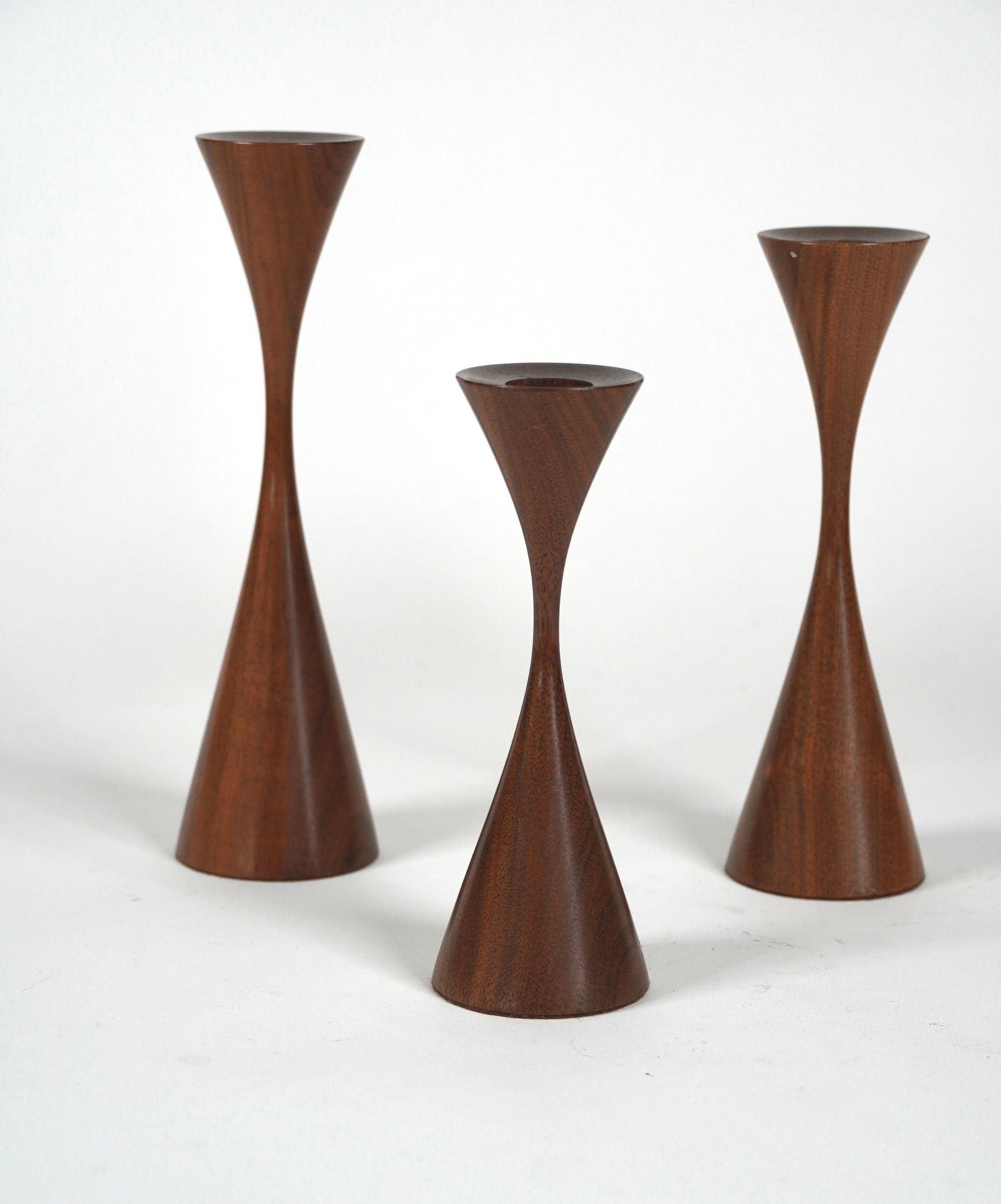 Set of Rude Osolnik Turned Candlesticks (1 of 3)