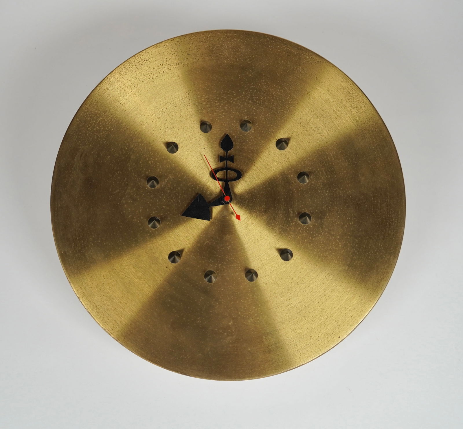 George Nelson & Associates  Brass Wall Clock Model 4757A (1 of 4)