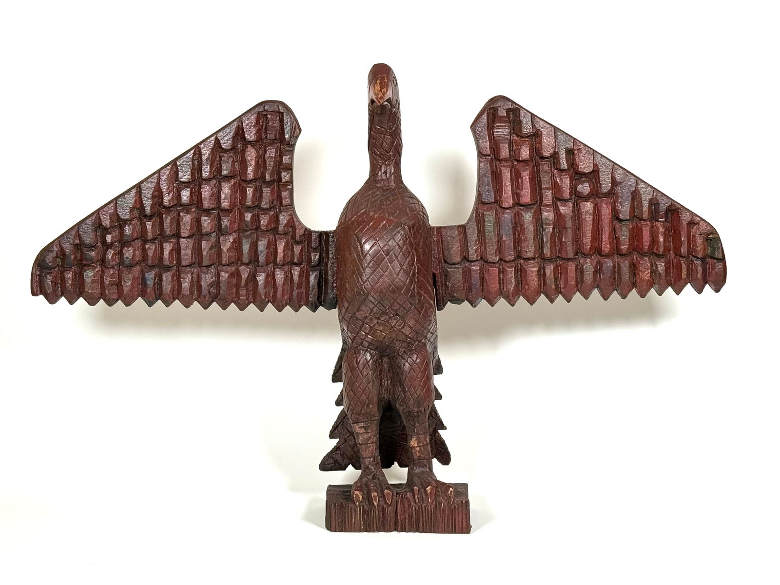 American Folk Art Hand Carved Eagle Sculpture in the manner of Wilhelm Schimmel (1 of 5)