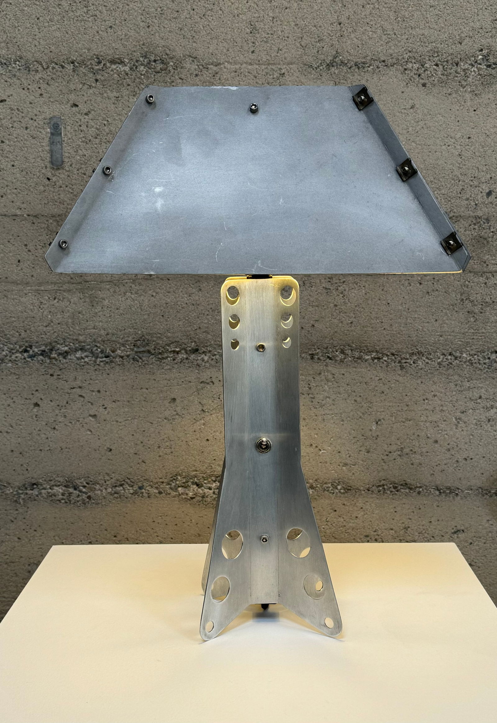 One Off Machine Age / Modernist Aluminum Table Lamp (1 of 3)