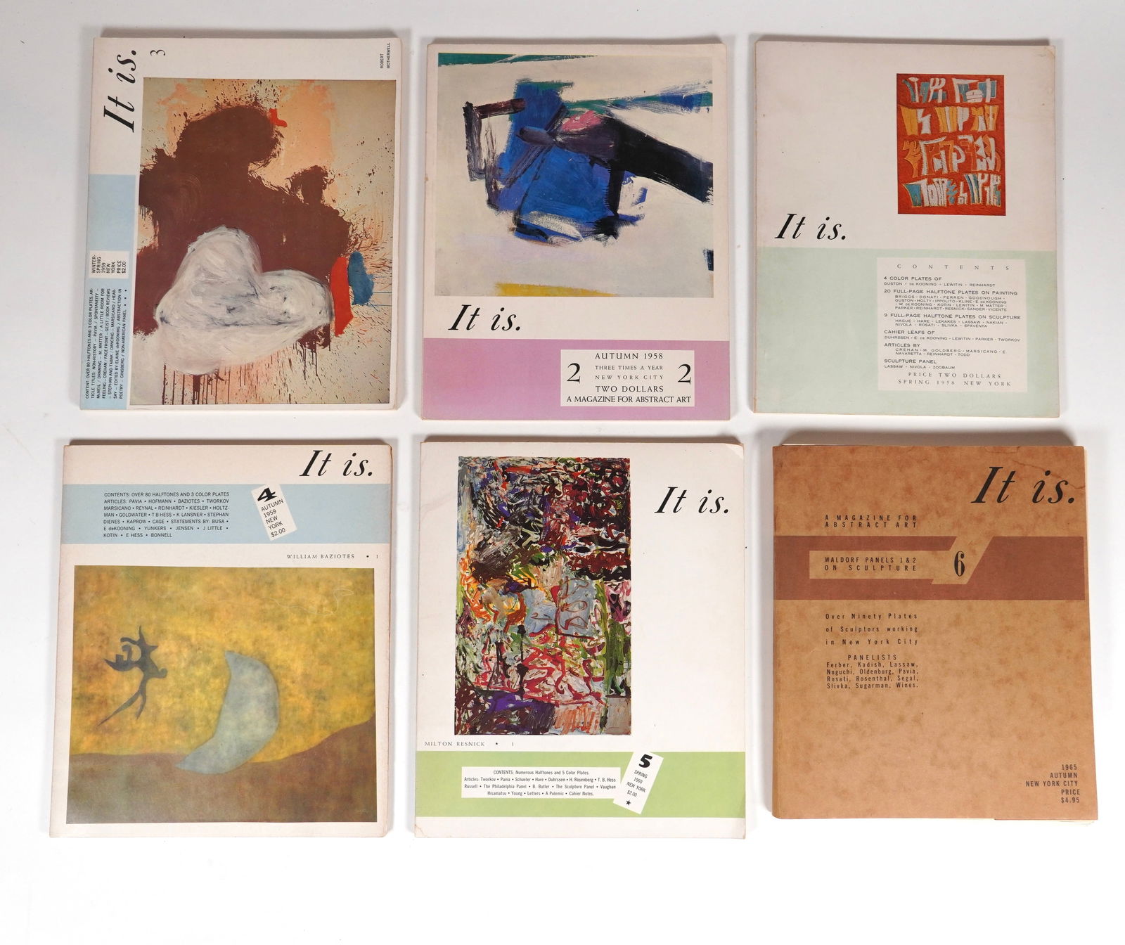 Rare Complete Set of 6" It is" Abstract Magazines (1 of 2)