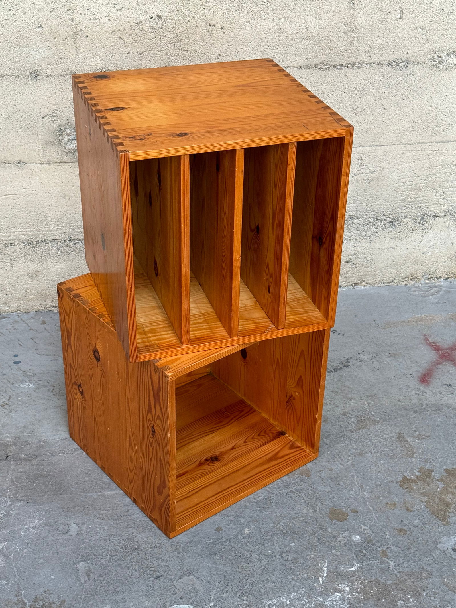 Pair of Dutch Storage Cubes 1960s (1 of 5)