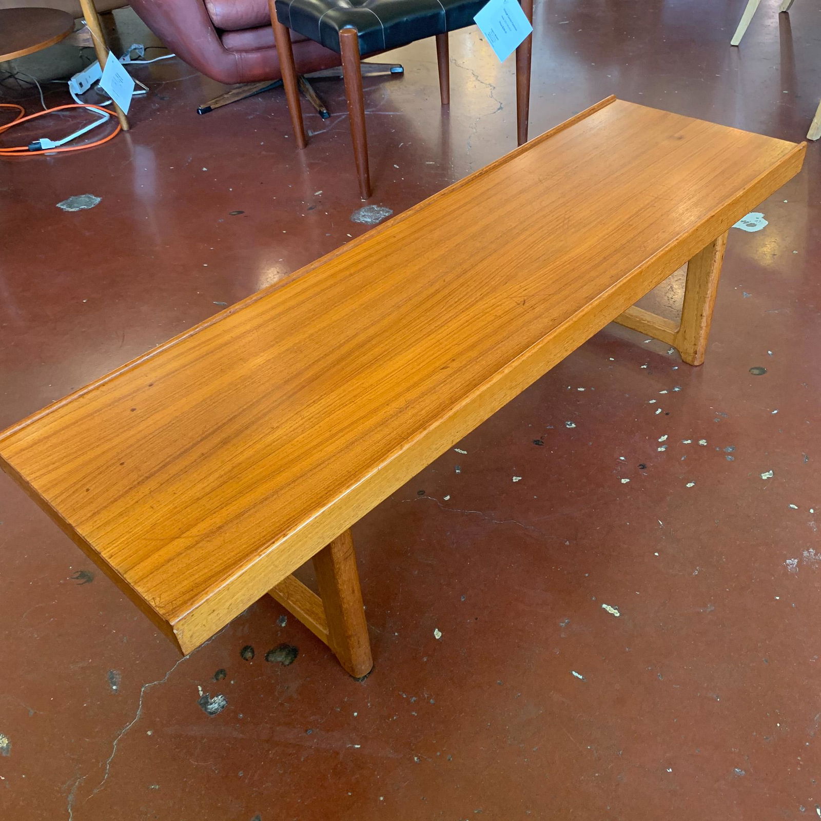 Torbjorn Afdal KROBO Bench, Norway: Torbjorn Afdal KROBO Bench, Norway for Bruksbo . This famous bench is in teak. All original finish Measures 47.5" x 14.5"x 13"