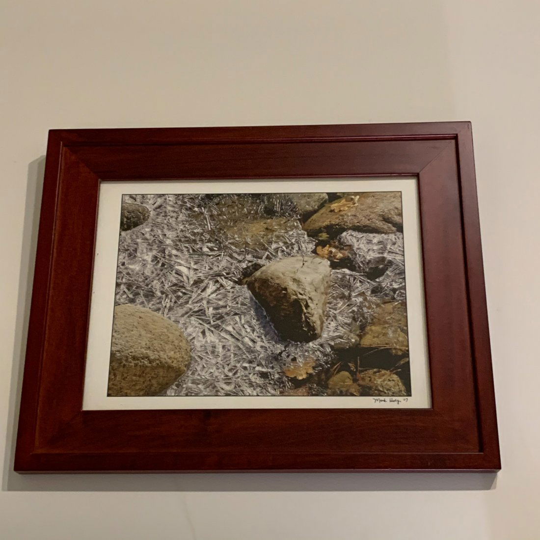 Photograph, "Ice and Rocks" Mark Heliger: Photograph, "Ice and Rocks" Mark Heliger signed by artist Measures 20" x 16