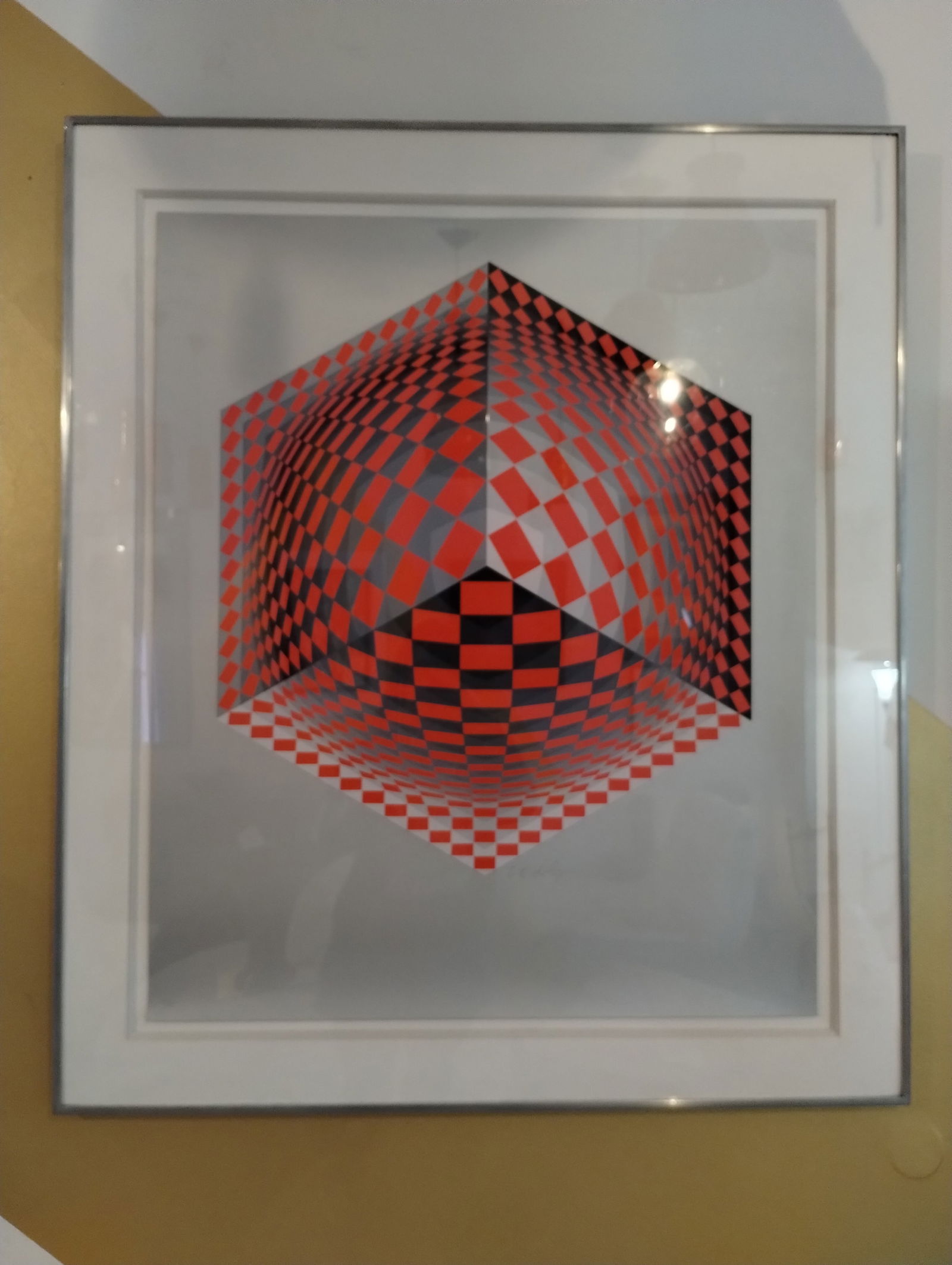 Victor Vasarely "Mertan" Lithograph: Victor Vasarely "Mertan" Lithograph VICTOR VASARELY (1908-1997) Internationally recognized as one of the most important artists of the 20th century. He is the acknowledged leader of the Op Art movemen