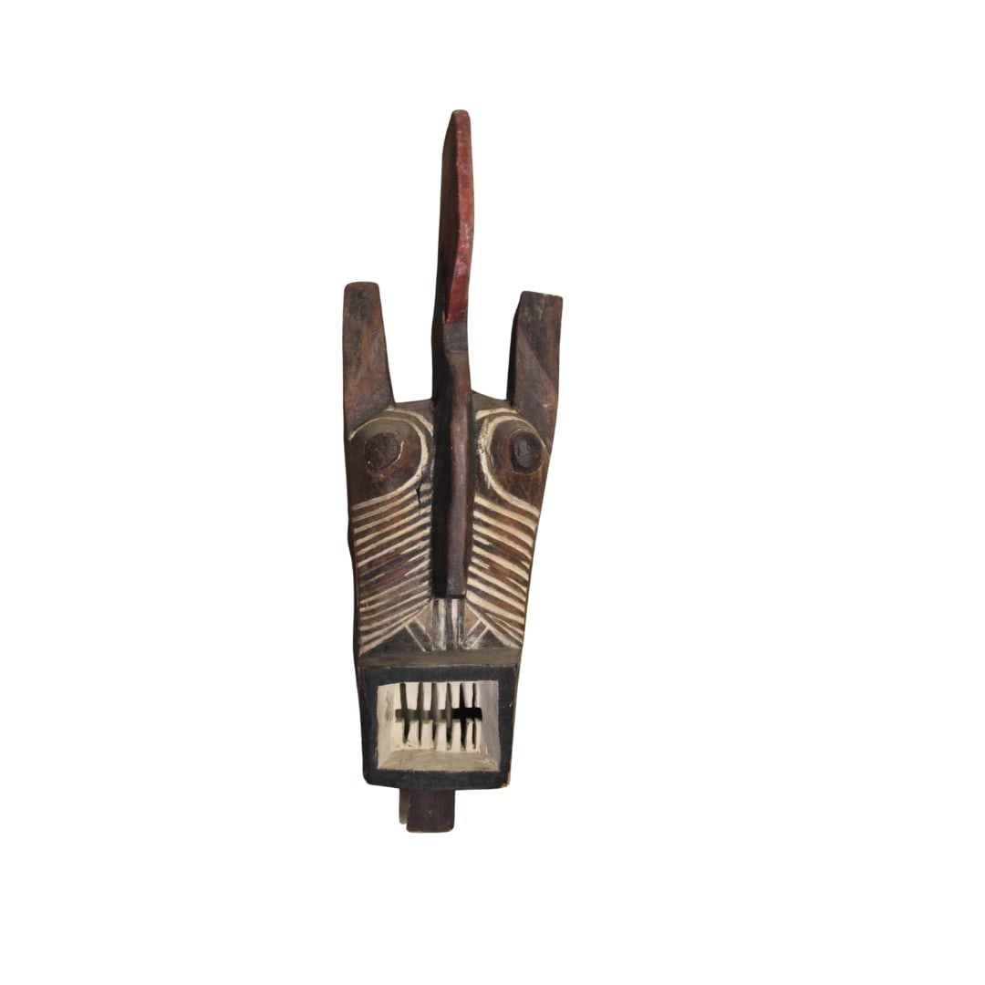 Bwa Rooster Mask, Burkina Faso: Bwa Rooster Mask, Burkina Faso , paint is in excellent shape Early 20th Century Measures 23" x 8" x 7"